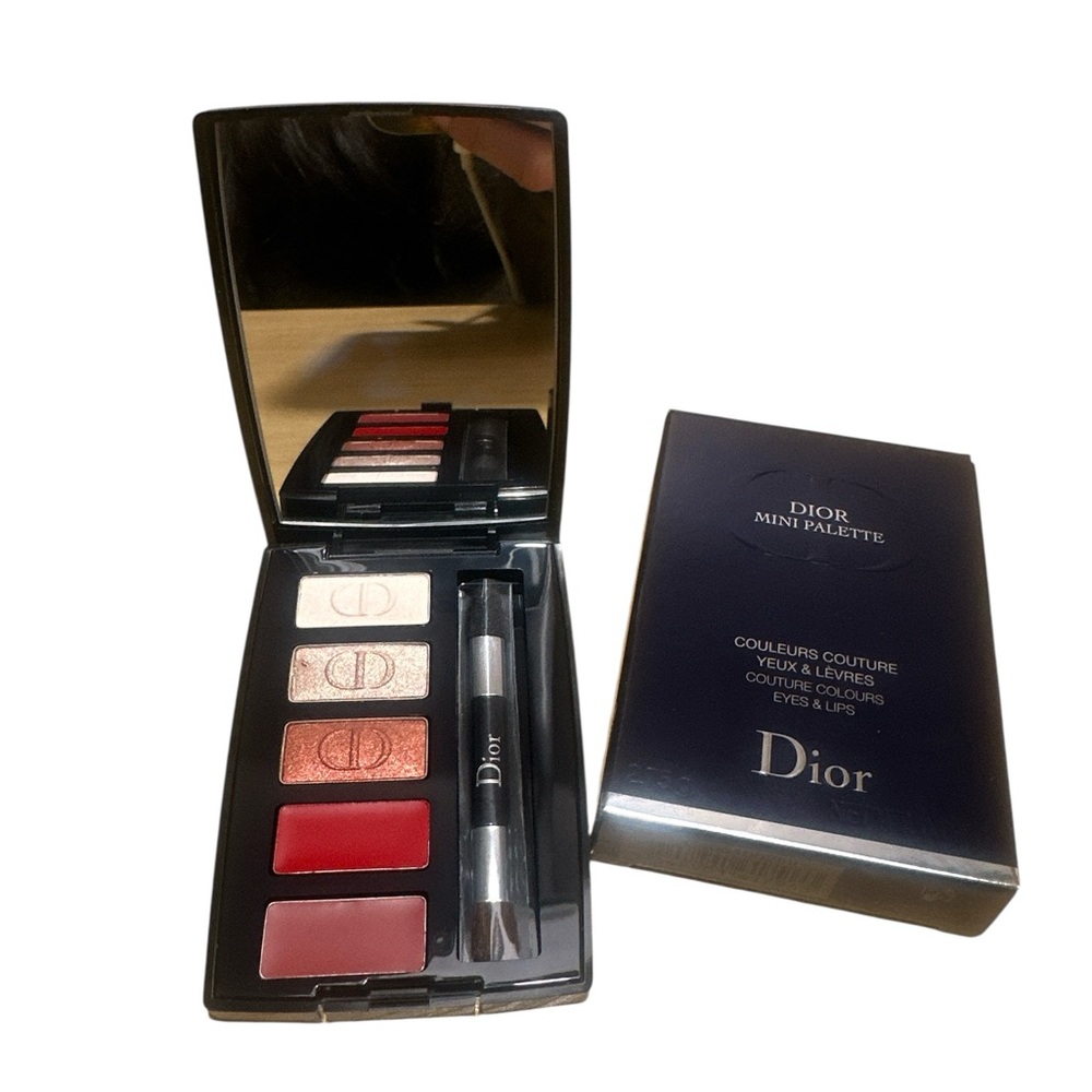 Dior Mini Palette — Champagne, Rose Gold & Red Shades - Picture 3 of 5